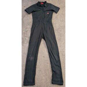 Dickies Short Sleeve Cotton Workwear Black Coveralls Women's Small